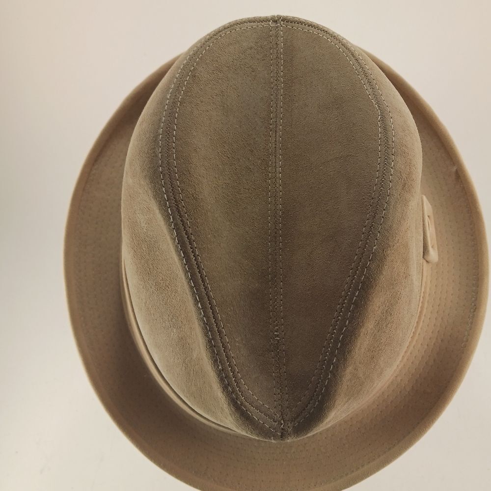 Dobbs 5th Ave. New York Vintage 1960s Fedora  Leather/Suede Banded Side Buckle.. - Picture 7 of 10